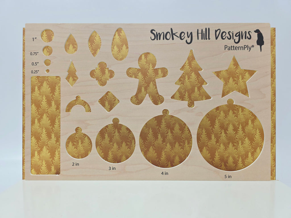 PatternPly® Transparent Gold Stippling Trees product photo 3