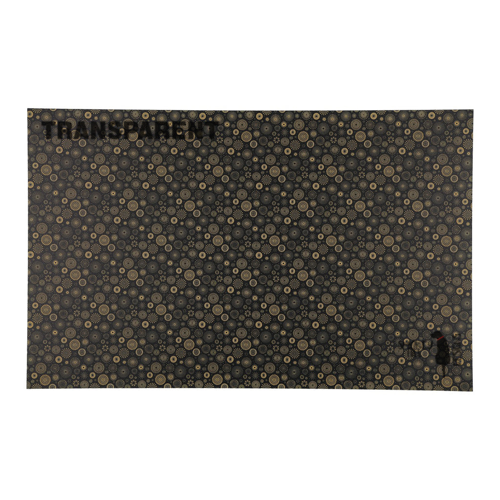 PatternPly® Transparent Golden Firework Burst sheet showing the pattern
