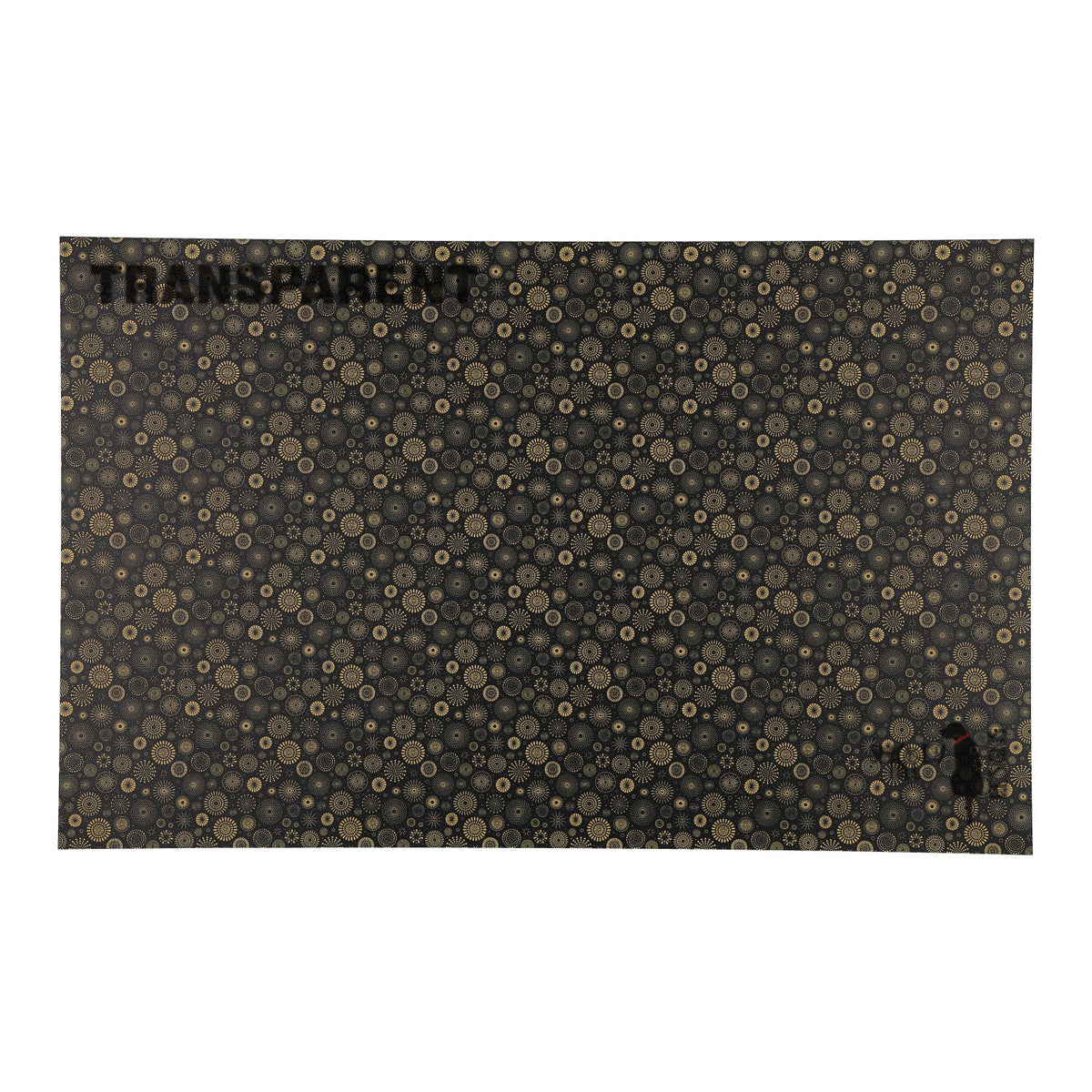 PatternPly® Transparent Golden Firework Burst sheet showing the pattern