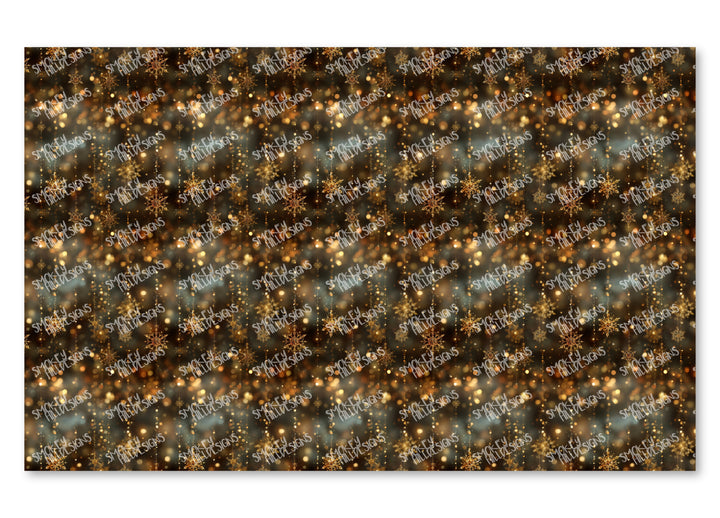 PatternPly® Transparent Golden Snow Strings