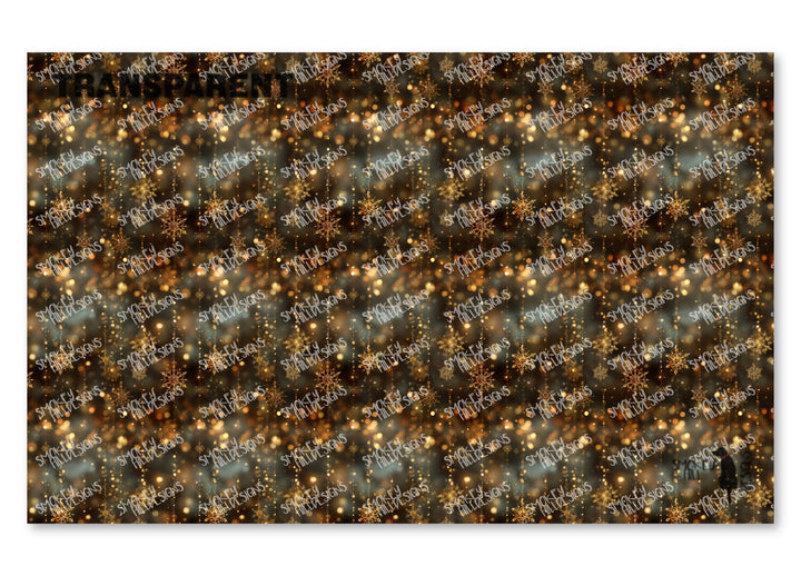 PatternPly® Transparent Golden Snow Strings