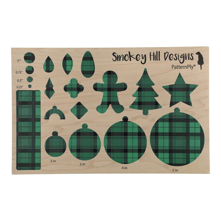 PatternPly® Transparent Green and Black Plaid