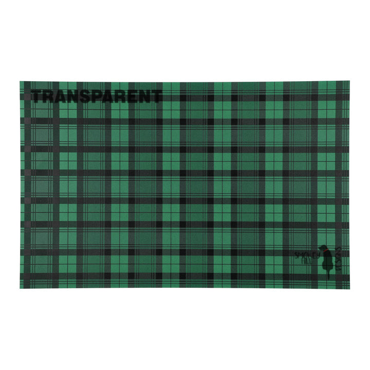 PatternPly® Transparent Green and Black Plaid