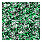 PatternPly® Transparent Green and Black Swirls sheet showing the pattern