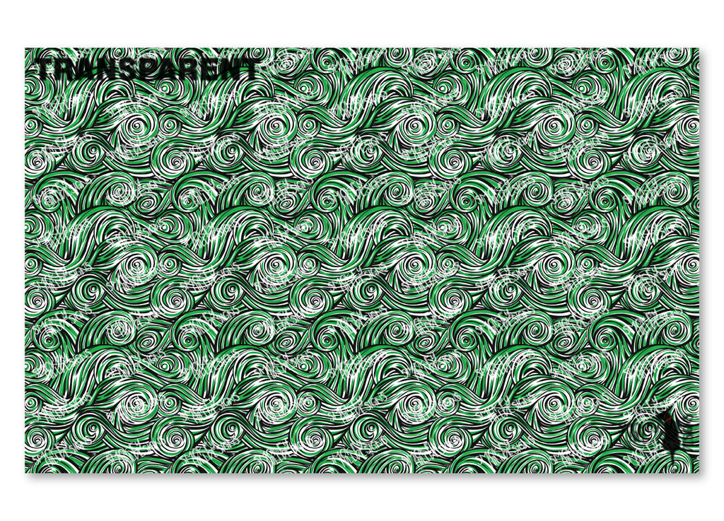 PatternPly® Transparent Green and Black Swirls product photo 2