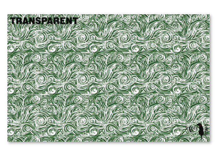 PatternPly® Transparent Green and White Swirls