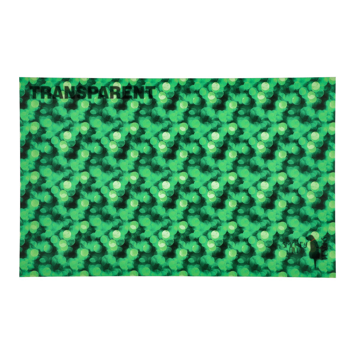 PatternPly® Transparent Green Bokeh sheet showing the pattern
