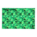 PatternPly® Transparent Green Glitz sheet showing the pattern
