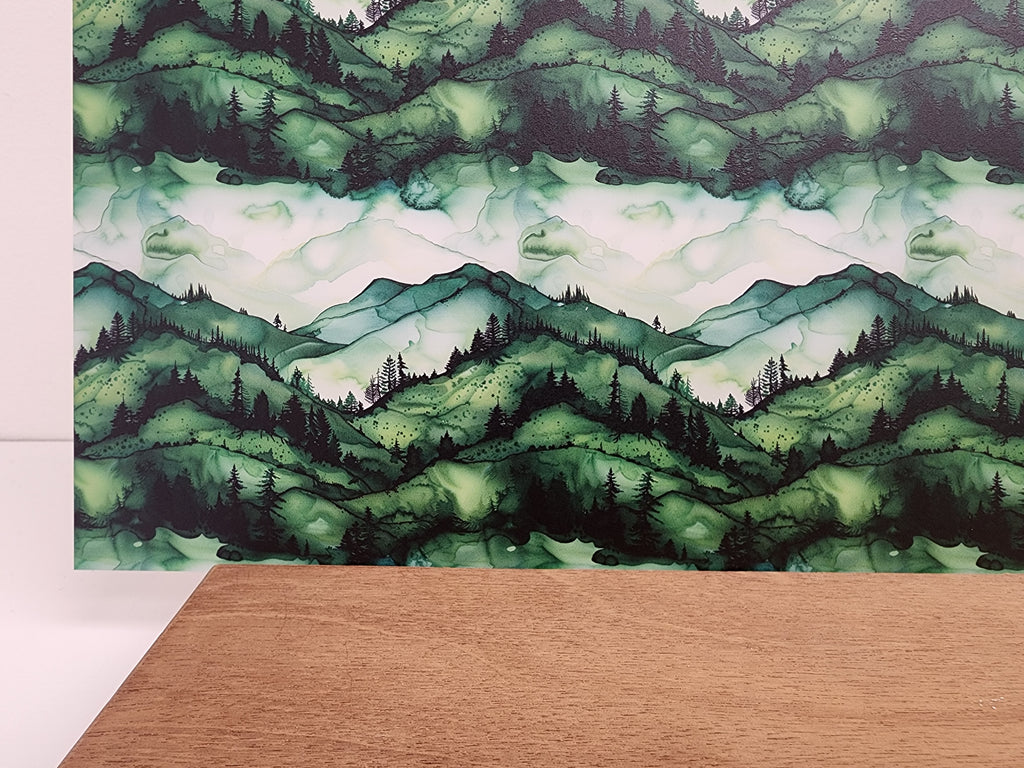 PatternPly® Full Coverage Green Hillside sheet showing the pattern