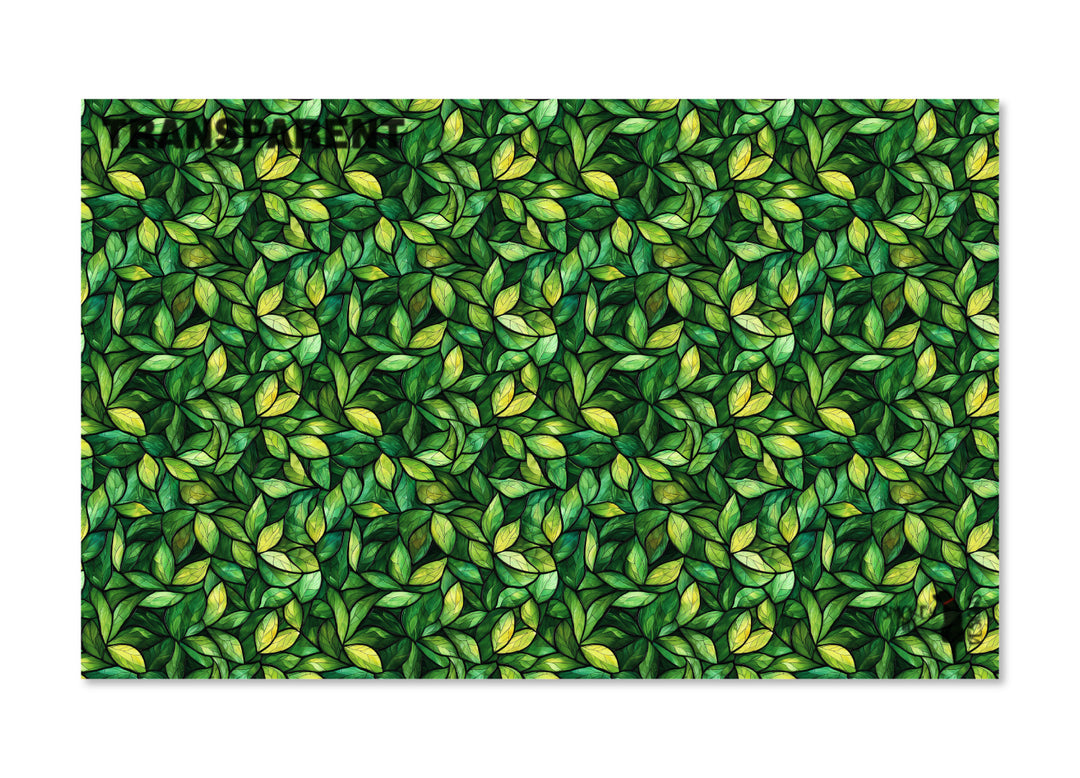 PatternPly® Transparent Green Leaf Stained Glass