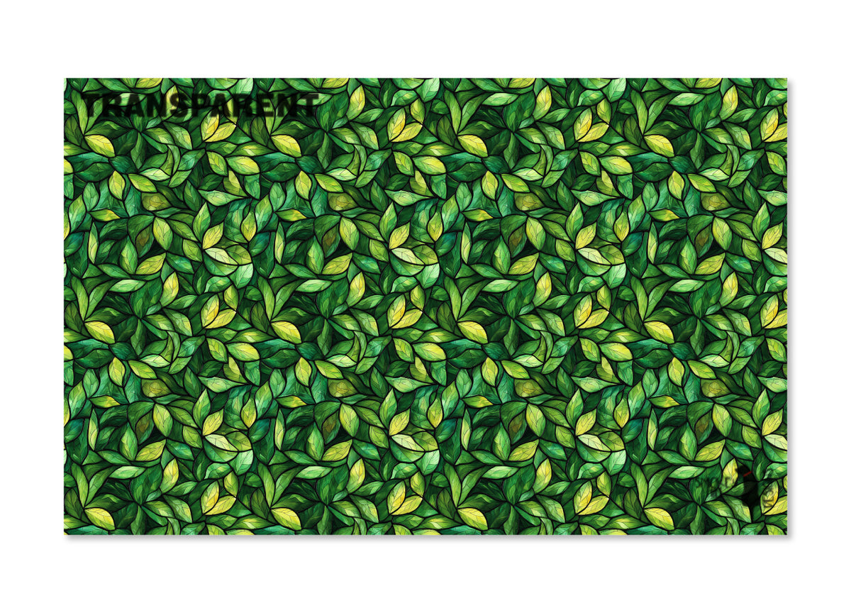 PatternPly® Transparent Green Leaf Stained Glass product photo 2