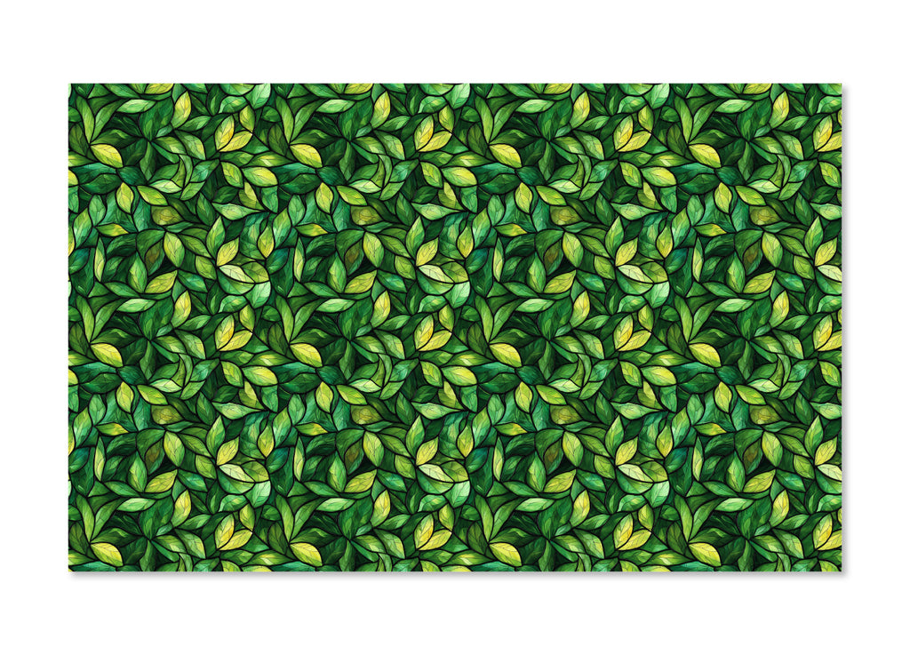PatternPly® Full Coverage Green Leaf Stained Glass product photo 2