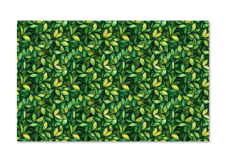 PatternPly® Full Coverage Green Leaf Stained Glass