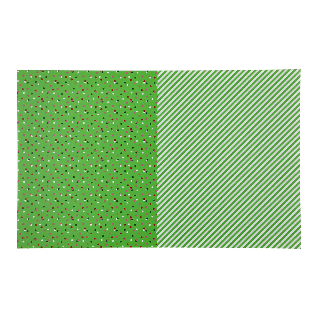 PatternPly® Full Coverage Green Retro Duo sheet showing the pattern