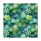 PatternPly® Transparent Green Snowflake sheet showing the pattern