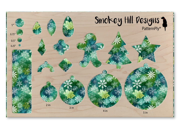 PatternPly® Transparent Green Snowflake