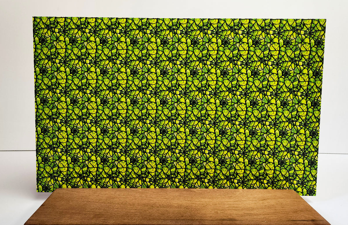 PatternPly® Full Coverage Green Stained Glass Spiderwebs product photo 3