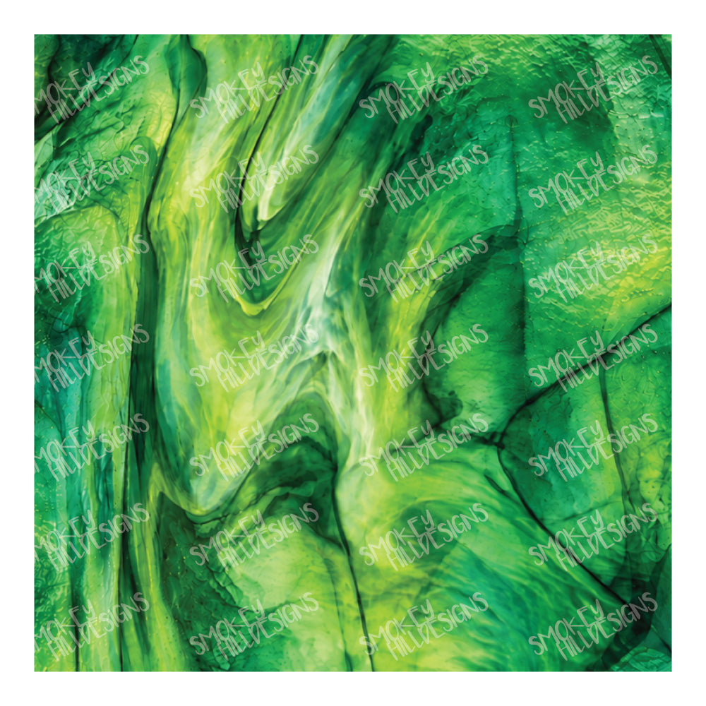 PatternPly® Full Coverage Realistic Green Stained Glass