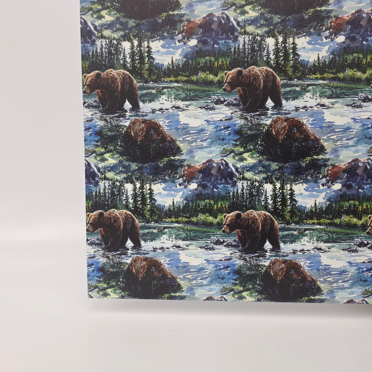 PatternPly® Full Coverage Grizzly Stream sheet showing the pattern