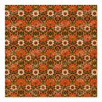 PatternPly® Full Coverage Groovy Pumpkin Flowers sheet showing the pattern