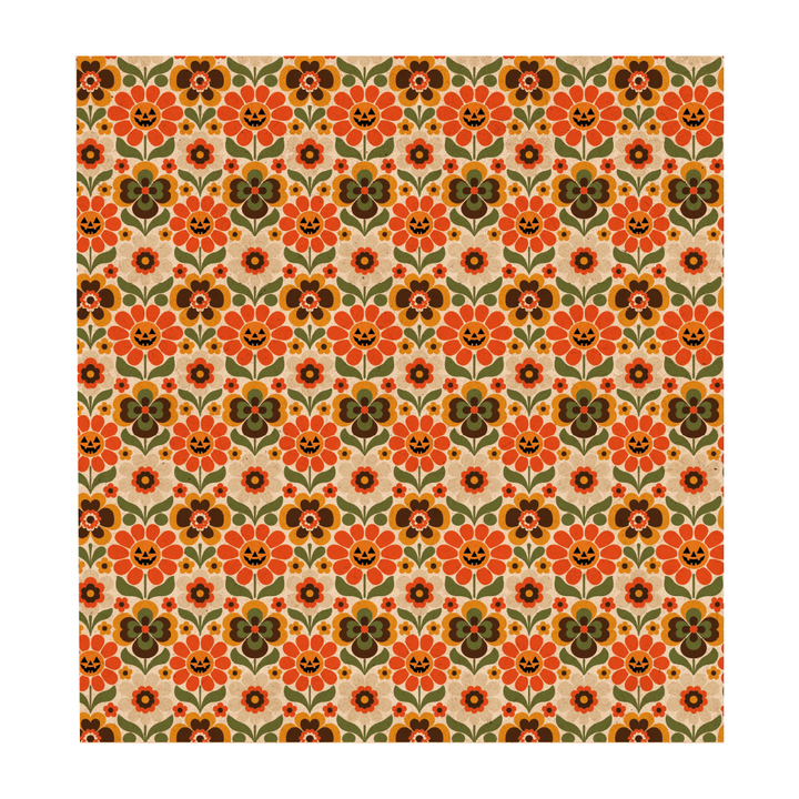 PatternPly® Naturals Groovy Pumpkin Flowers