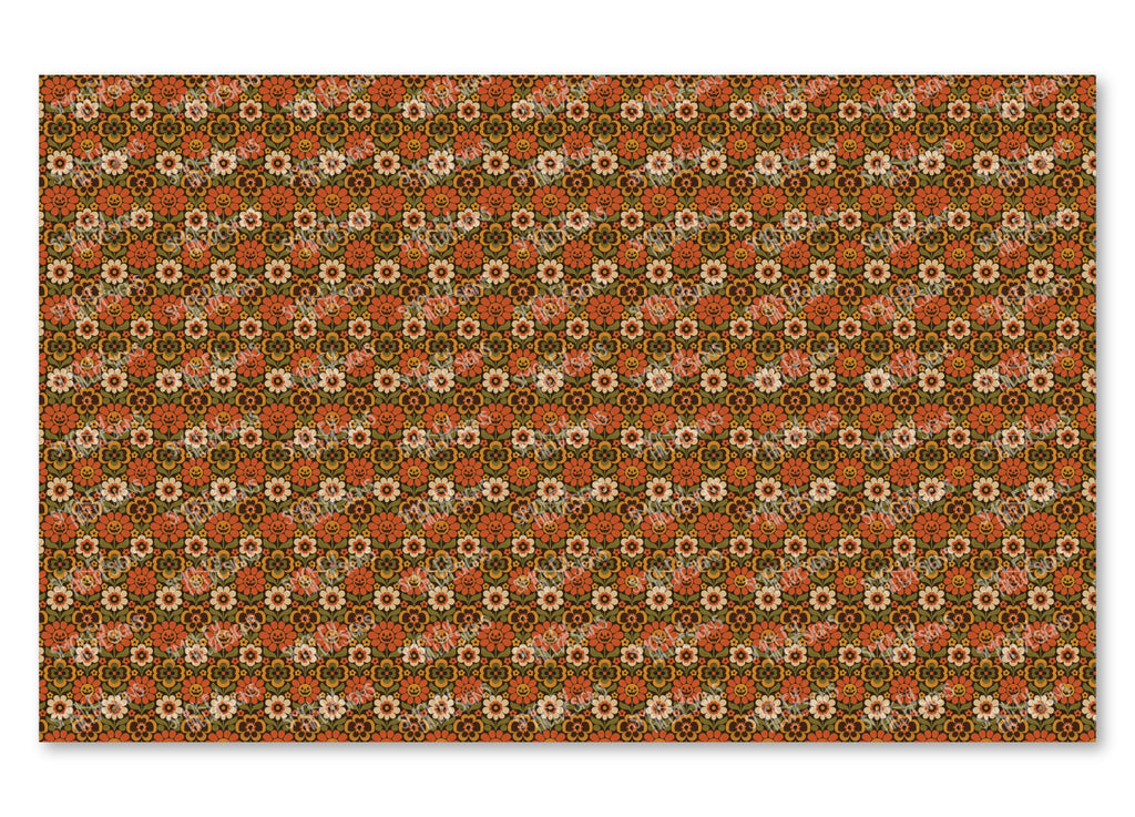 PatternPly® Full Coverage Groovy Pumpkin Flowers product photo 2