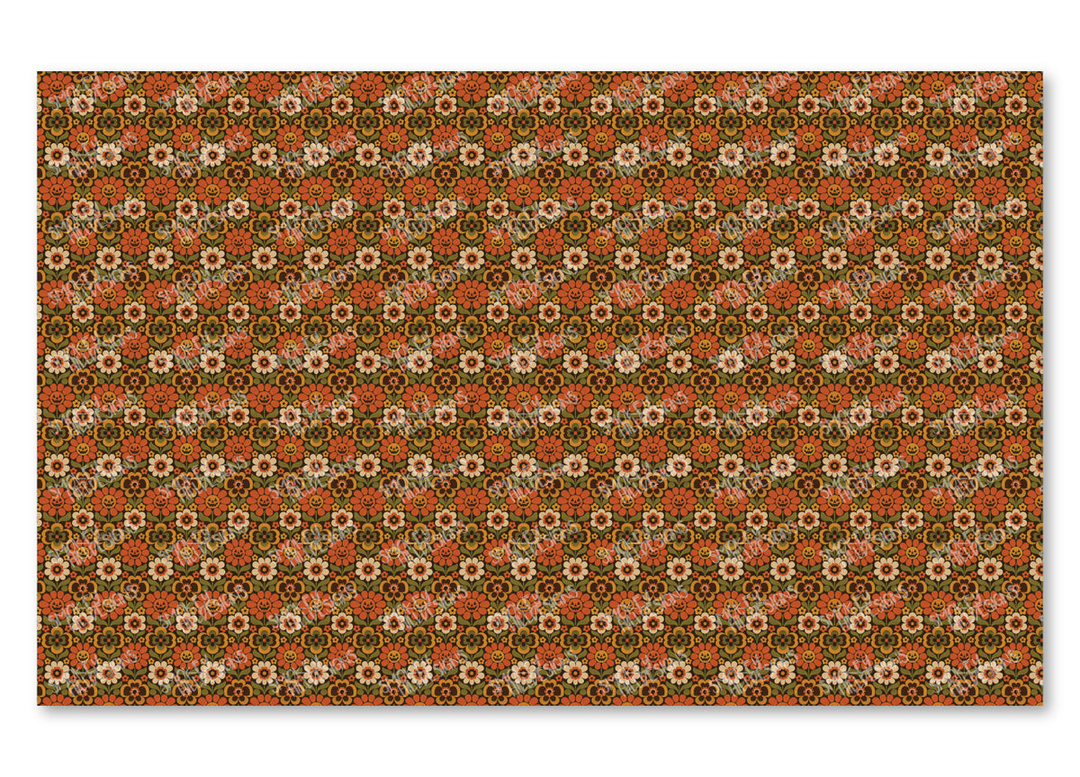 PatternPly® Full Coverage Groovy Pumpkin Flowers product photo 2