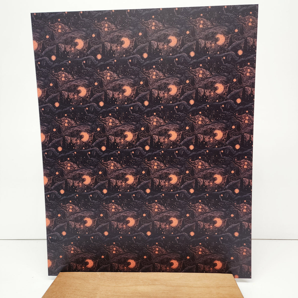 PatternPly® 19x24" Halloween Night Original Scale sheet showing the pattern