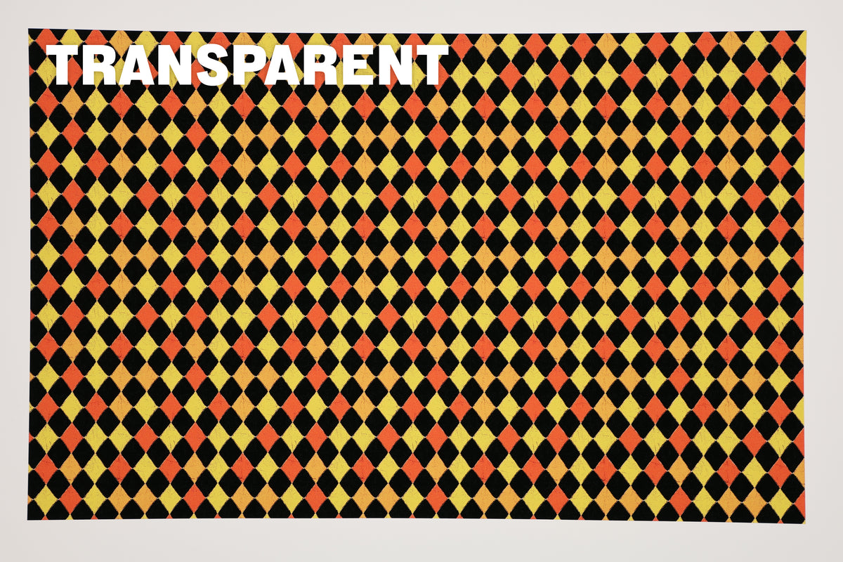 PatternPly® Transparent Halloween Diamonds sheet showing the pattern