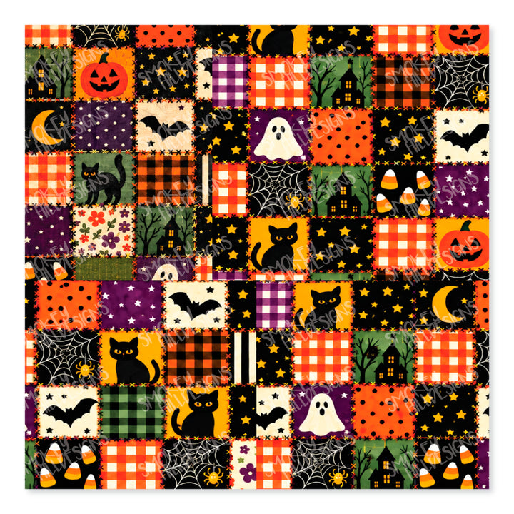 PatternPly® Transparent Halloween Patchwork