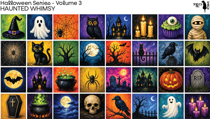 PatternPly® Full Coverage Halloween Series Volume 3 Haunted Whimsy Sampler