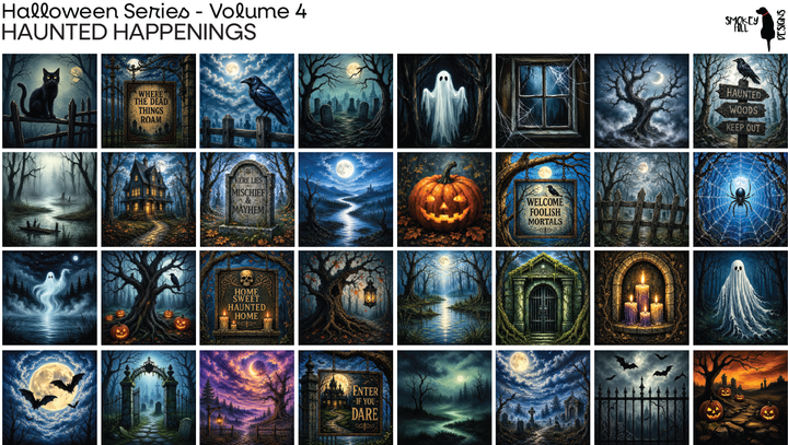 PatternPly® Full Coverage Halloween Series Volume 4 Haunted Happenings Sampler