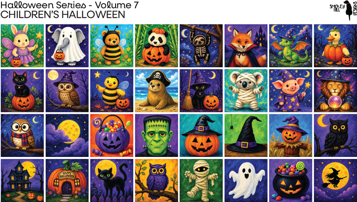 PatternPly® Full Coverage Halloween Series Volume 7 Children's Halloween Sampler