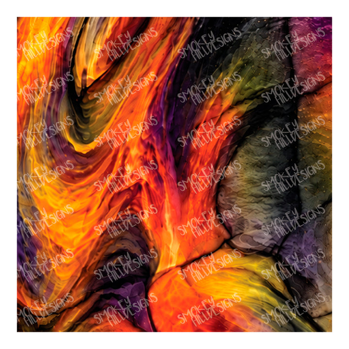 PatternPly® Transparent Realistic Halloween Stained Glass