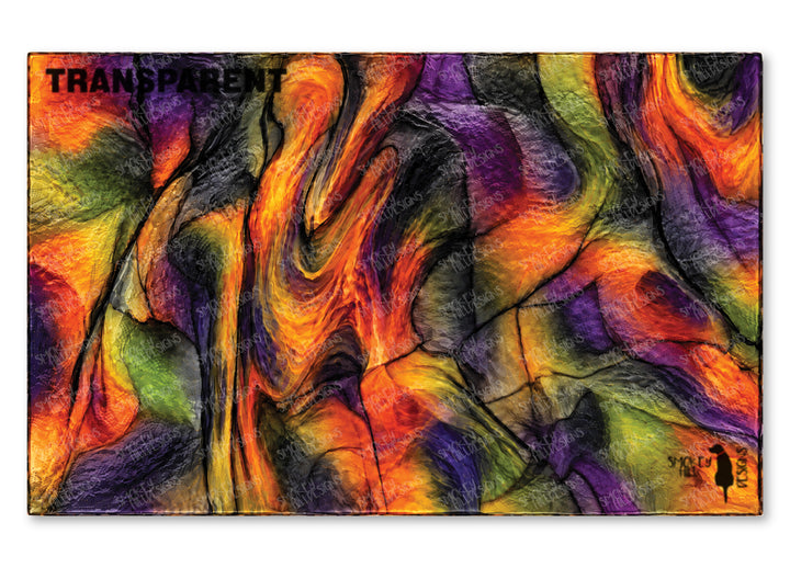 PatternPly® Transparent Realistic Halloween Stained Glass