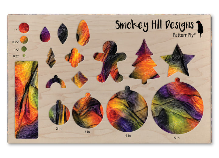 PatternPly® Transparent Realistic Halloween Stained Glass