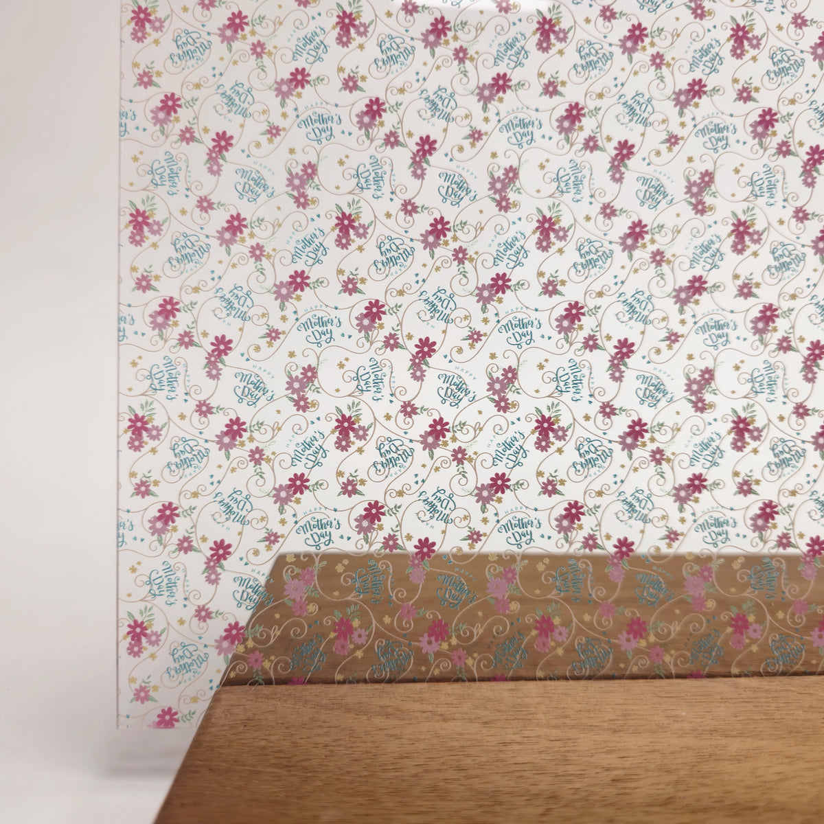 PatternPly® Scattered Happy Mother's Day sheet showing the pattern