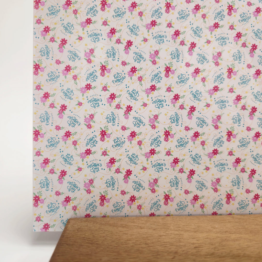 PatternPly® Full Coverage Happy Mother's Day sheet showing the pattern