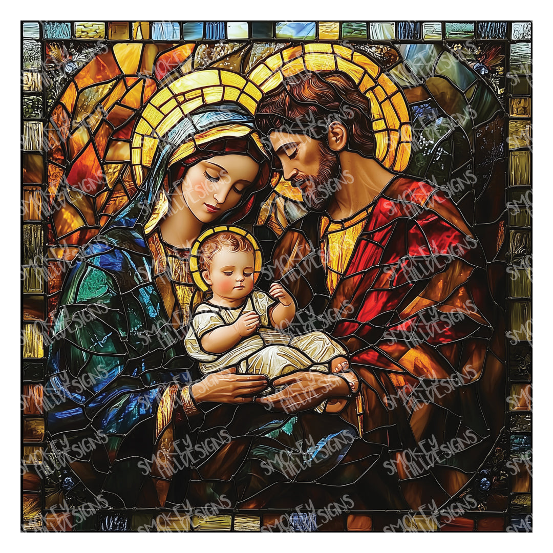 PatternPly® Full Coverage Holy Family Stained Glass