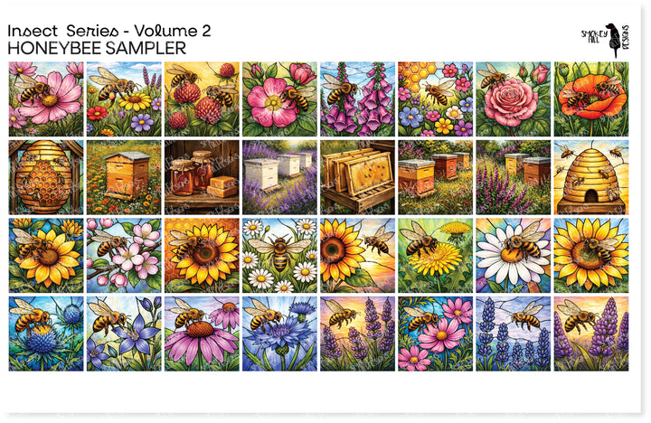 PatternPly® Transparent Insect Series Volume 2 Honeybees Sampler