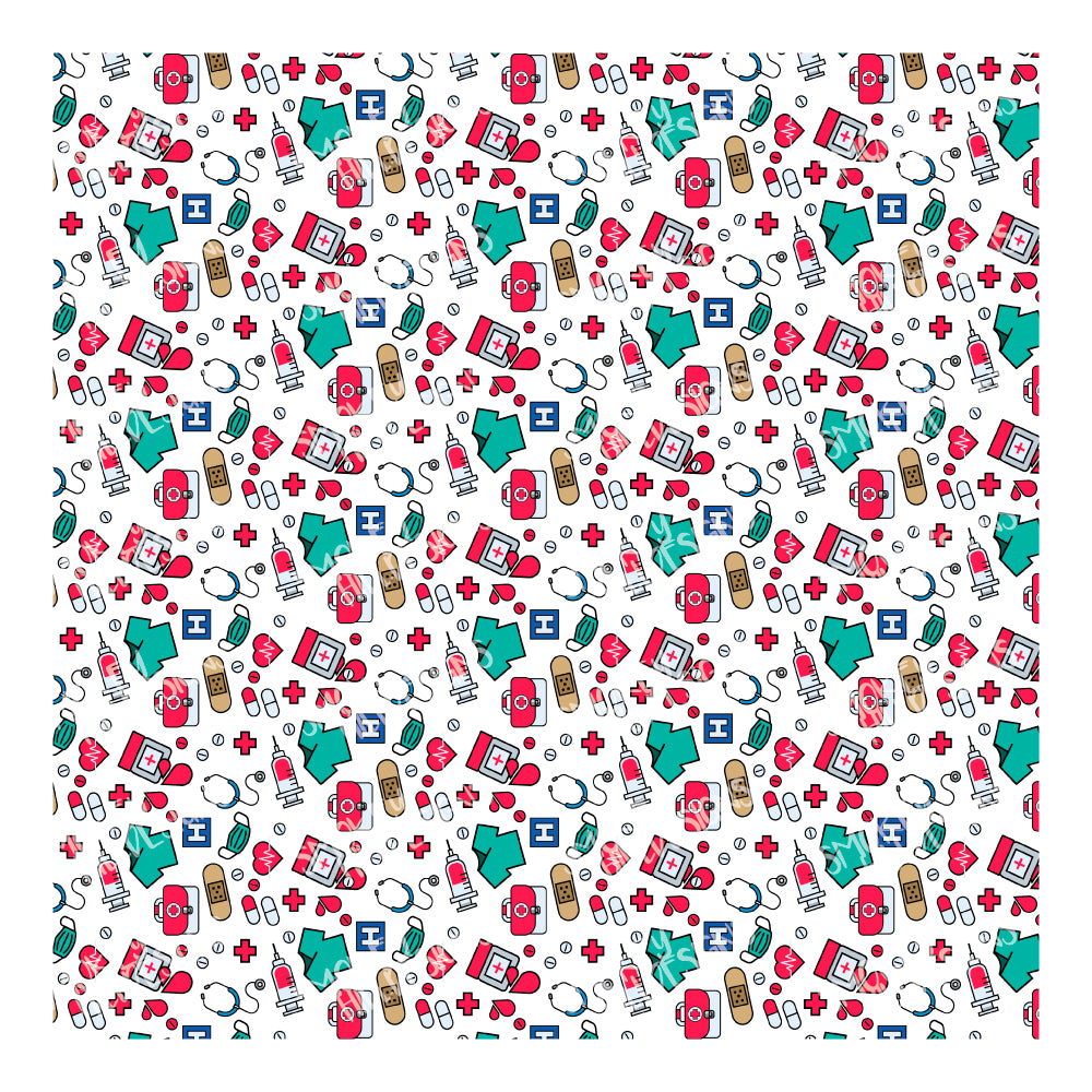 PatternPly® Full Coverage Hospital Worker VERTICAL