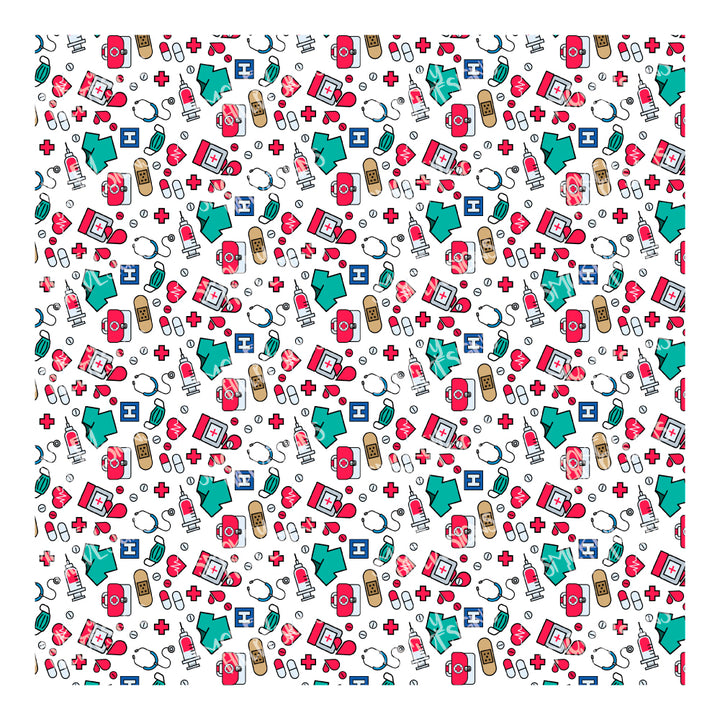 PatternPly® Full Coverage Hospital Worker VERTICAL
