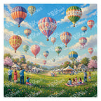 PatternPly® Transparent Hot Air Balloon Festival sheet showing the pattern