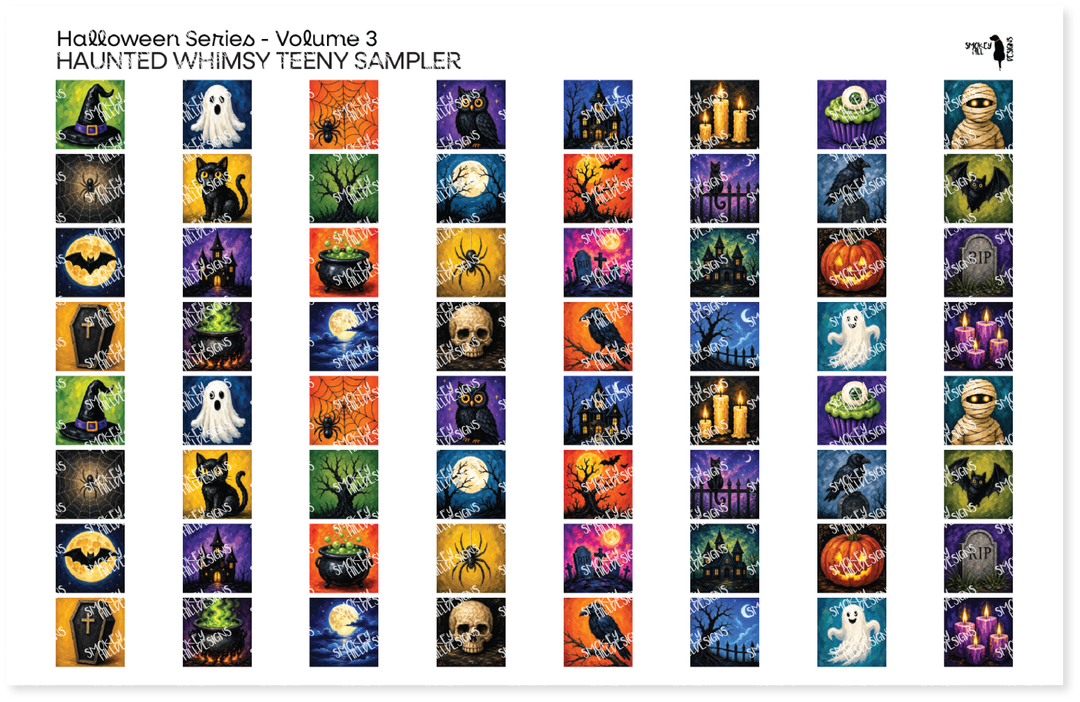 PatternPly® Full Coverage Halloween Series Volume 3 Haunted Whimsy Teeny Sampler