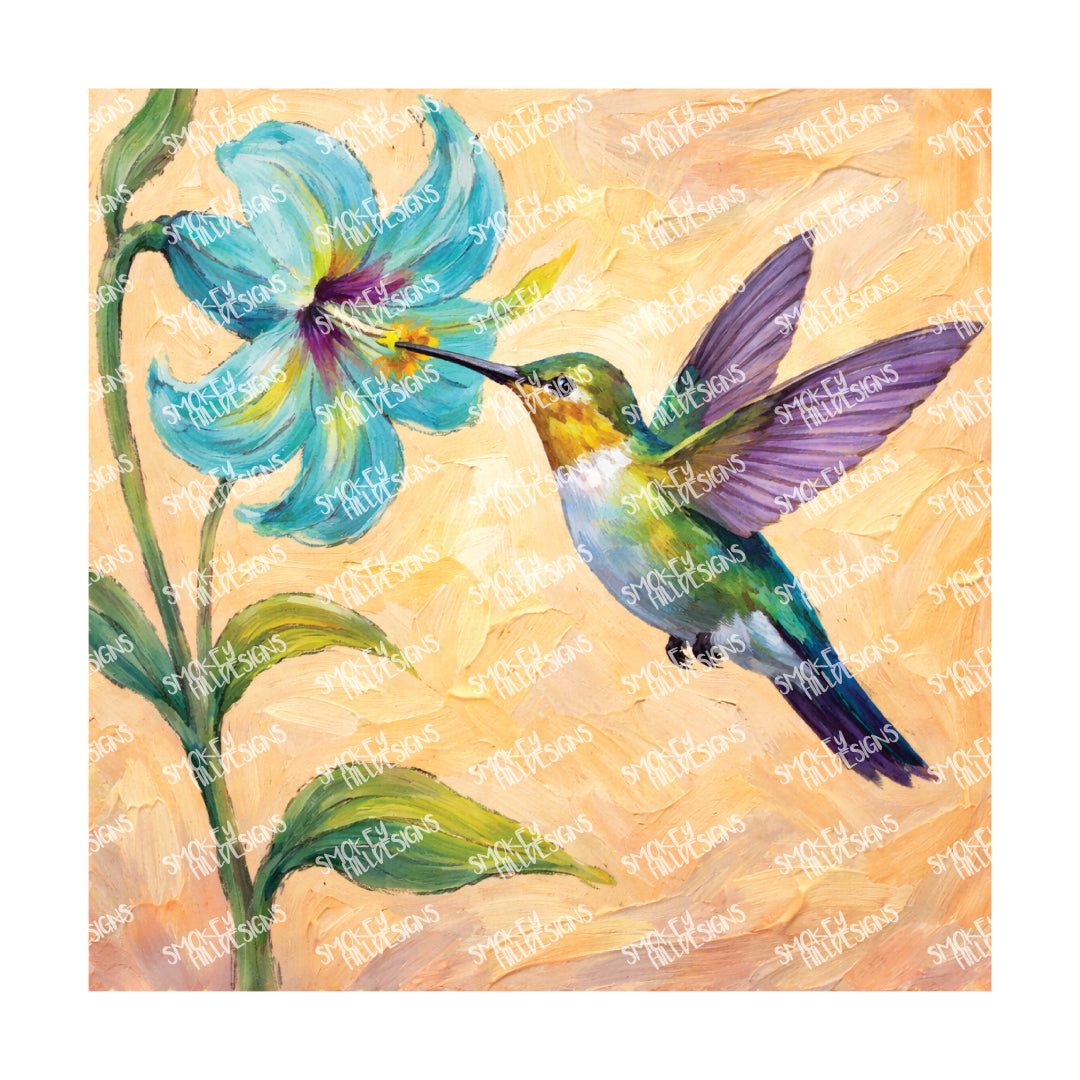 PatternPly® Full Coverage Birds Series Volume 1 Hummingbirds 17 art scene artwork