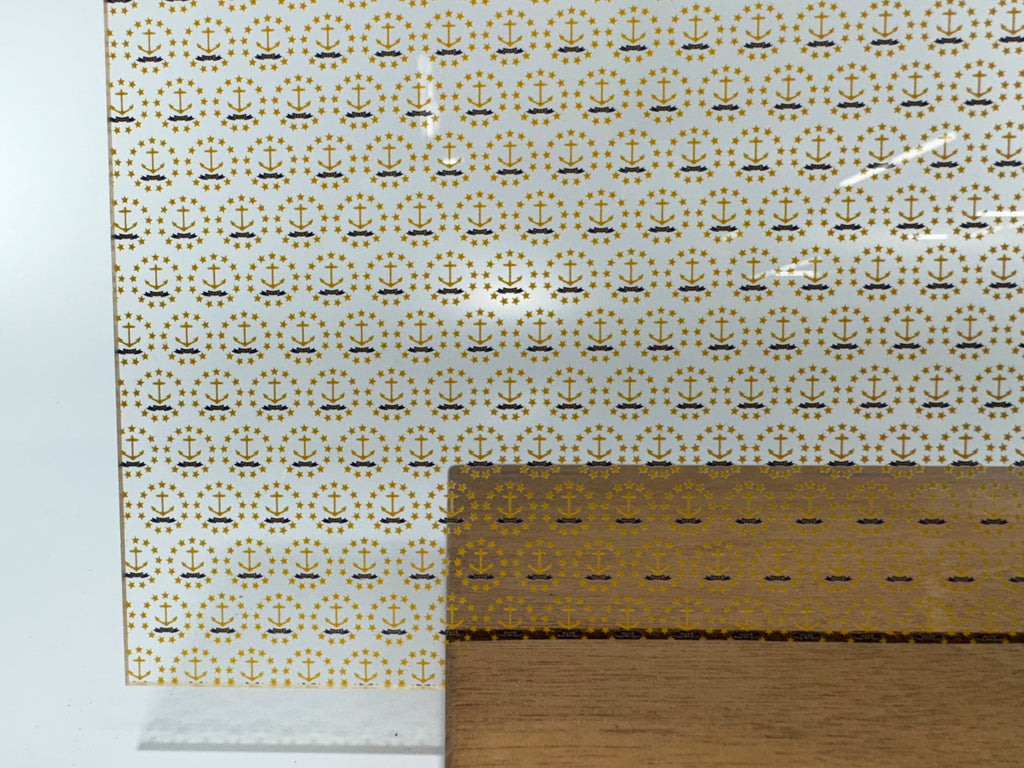 PatternPly® Scattered Rhode Island Flag Anchors sheet showing the pattern