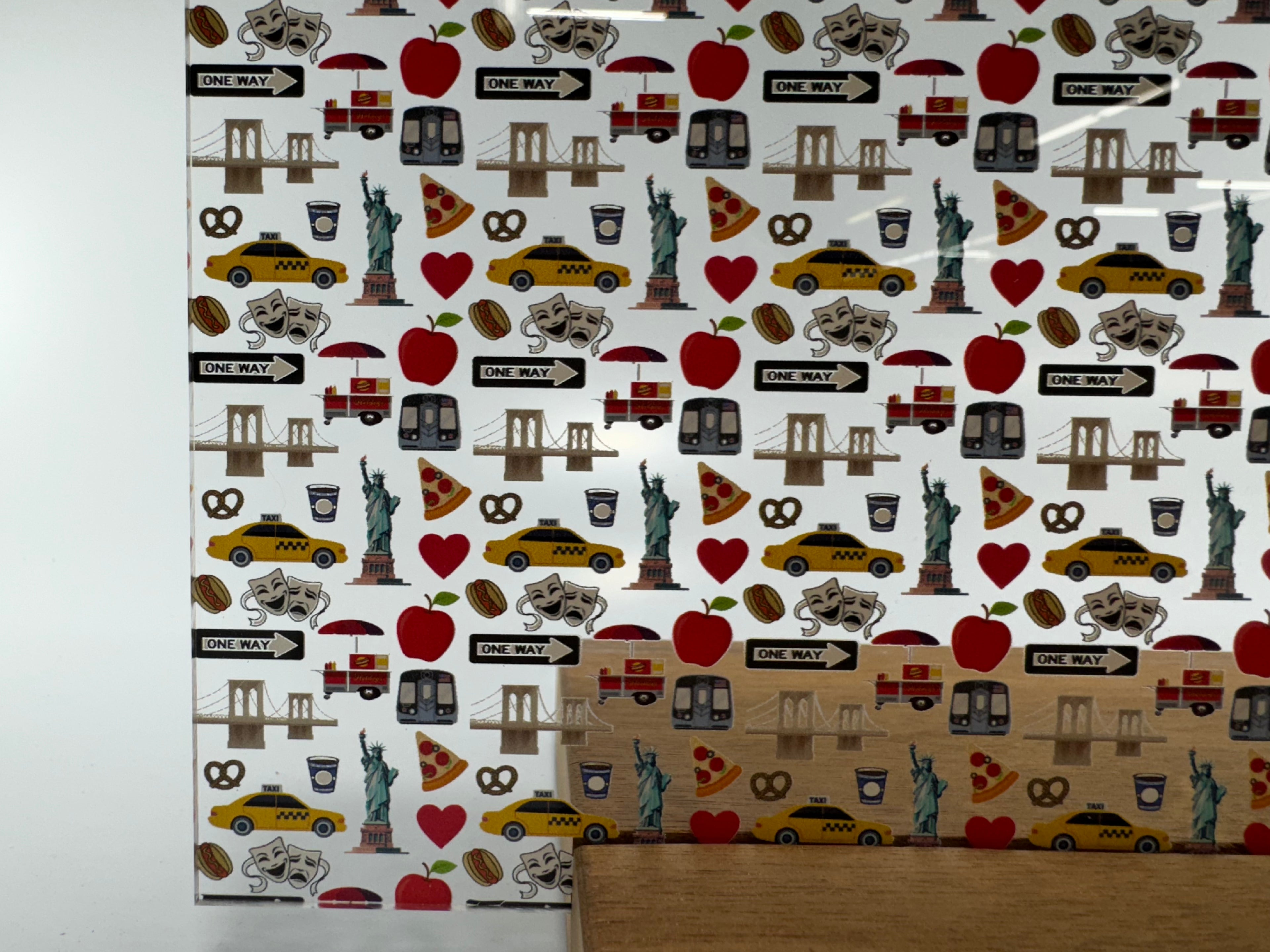 PatternPly® Scattered New York City Icons sheet showing the pattern