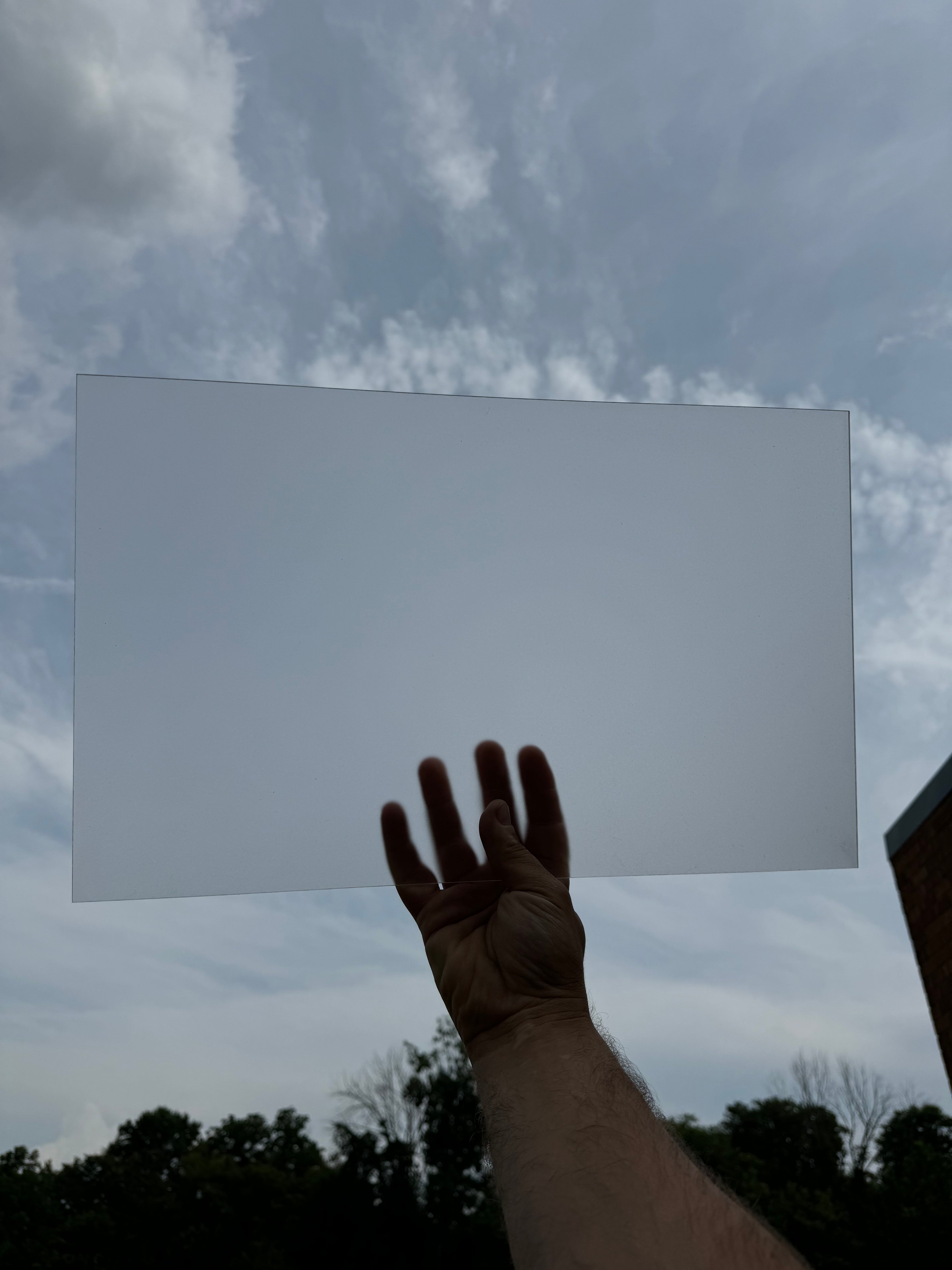1/8" Standard Frosted Clear Acrylic (per sheet)