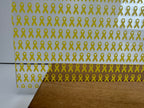 PatternPly® Scattered Yellow Ribbons sheet showing the pattern