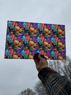 PatternPly® Transparent Stained Glass Coral Reef sheet showing the pattern